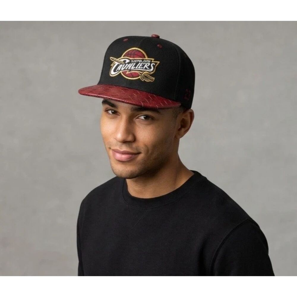 Cleveland Cavaliers Baseball Hat NBA Basketball Swag cap Adjustable Woven Brim